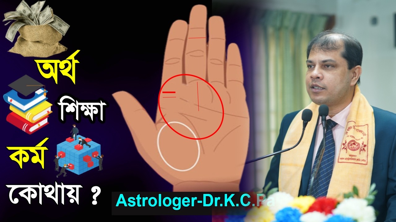 অর্থ শিক্ষা কর্ম কোথায় । Where is the financial education work। Astrology। Astrologer-Dr.K.C.Pal