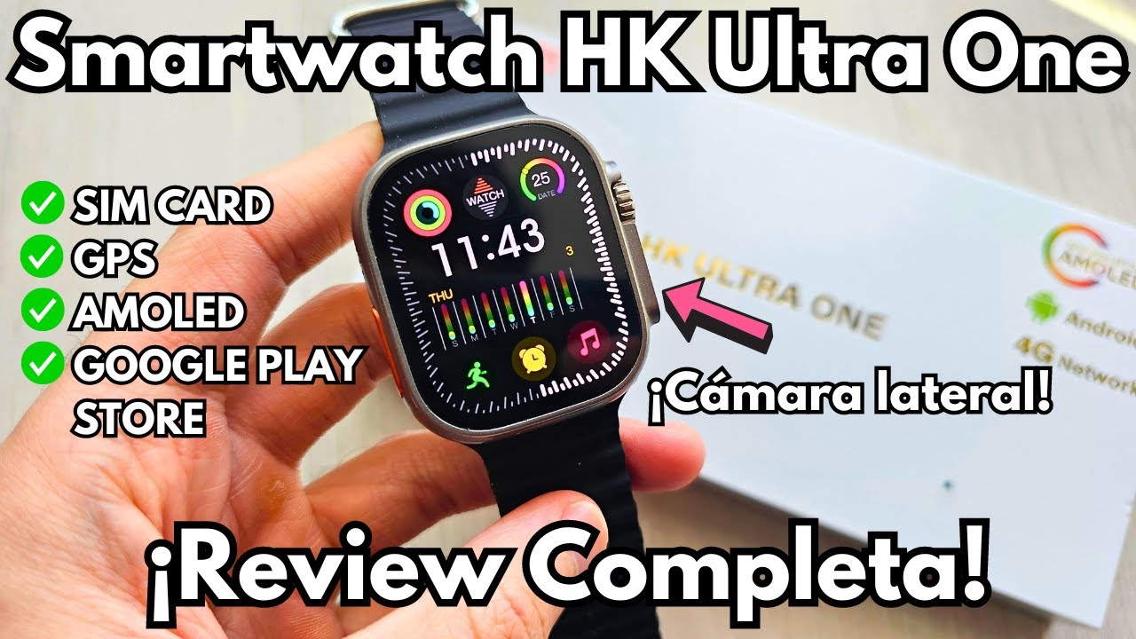 ¡Mucho MÁS que un Smartwatch! 🚀 HK Ultra One AMOLED, Cámara, SIM Card, Google Play Store 4G