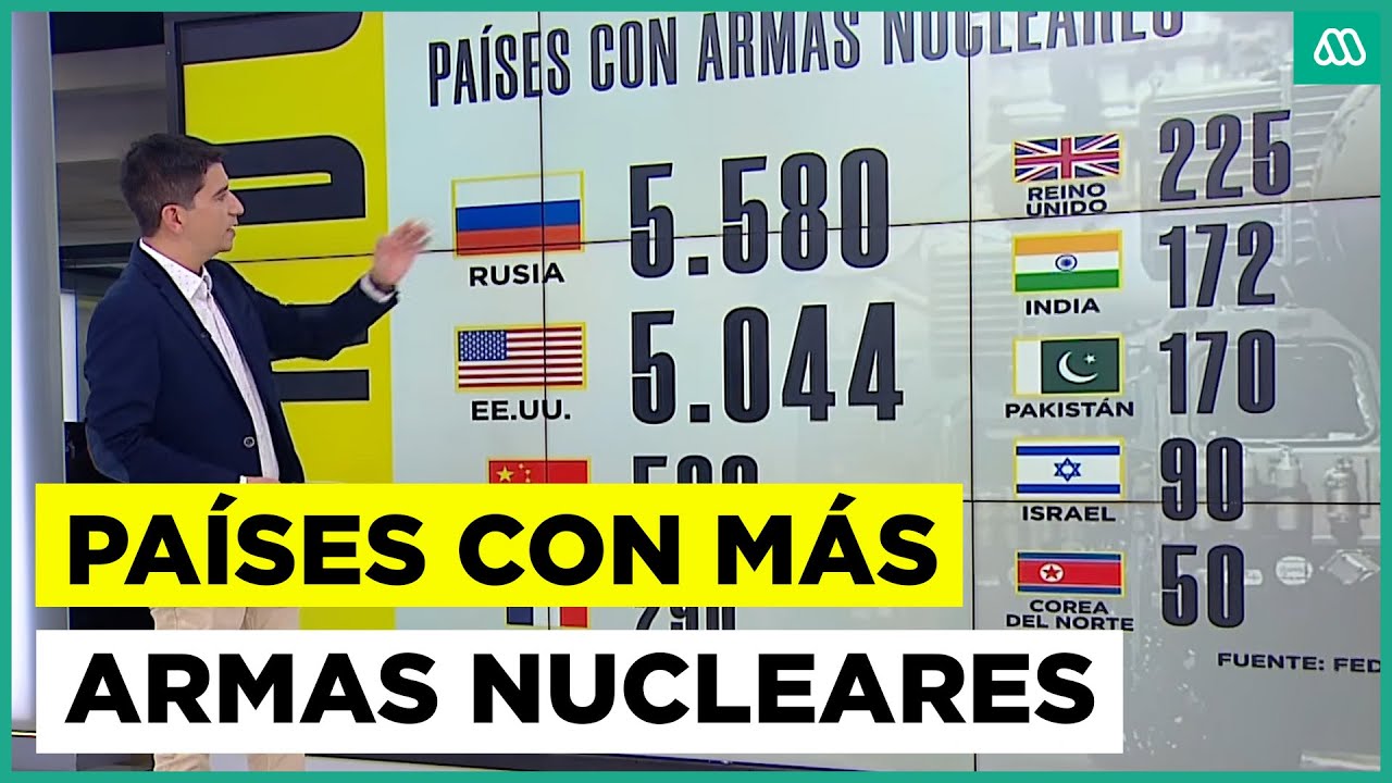 ¿Qué países poseen más armas nucleares en el mundo?