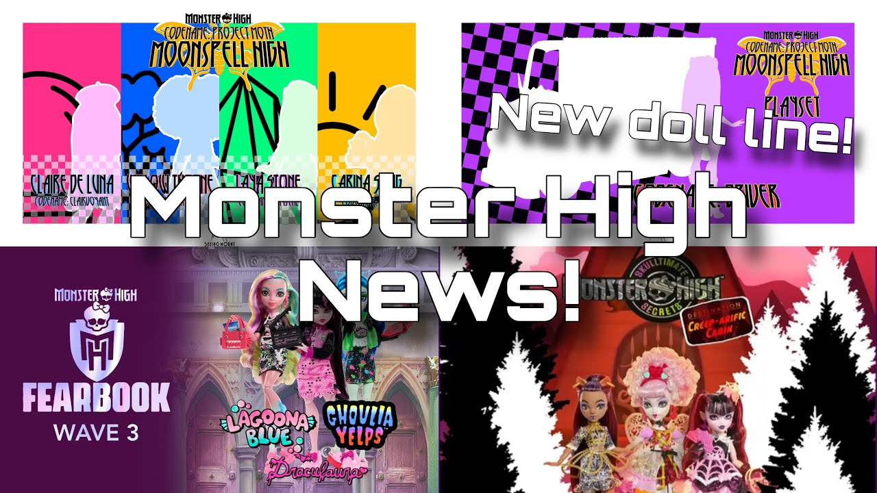 НОВОСТИ ОТ МОНСТР ХАЙ! НОВАЯ линейка Moonspell High, Skulltimate Secrets Cupid + Fearbook, волна 3!