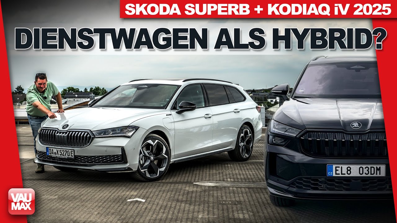 Skoda Superb & Kodiaq iV PHEV Sportsline Testfahrt: Für 2025 die idealen Dienstwagen als Hybrid!