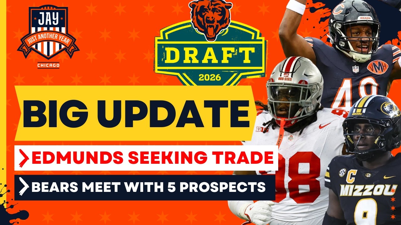 BIG UPDATE as Tremaine Edmunds Seeks TRADE + Bears Meet w/5 Top D-Line & EDGE Prospects at Combine