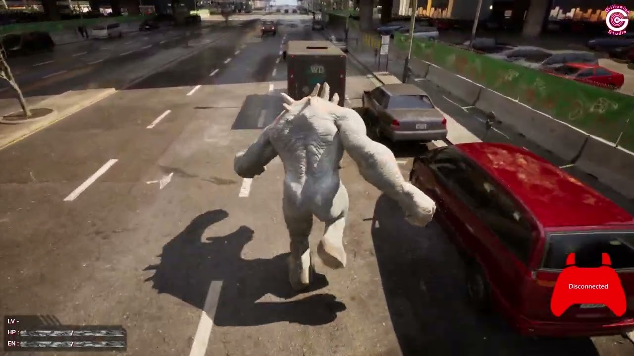 1 hit die! Lv.1 Hyper Zoanoid is weak but interesting! #UE5#matrixawakens#guyver