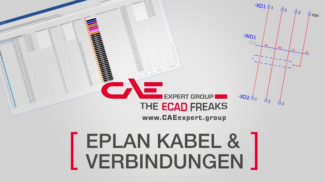 Kabel und Verbindungen in Eplan
