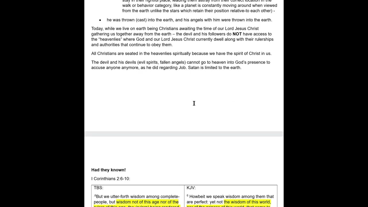 Spiritual Contest and War – part 1 – video 1