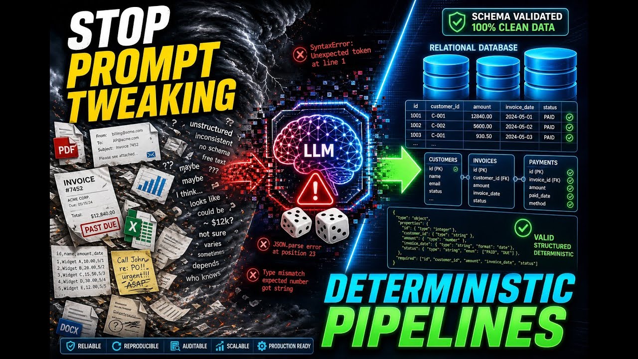 Stop Prompt Tweaking: Build Deterministic AI Extraction Pipelines