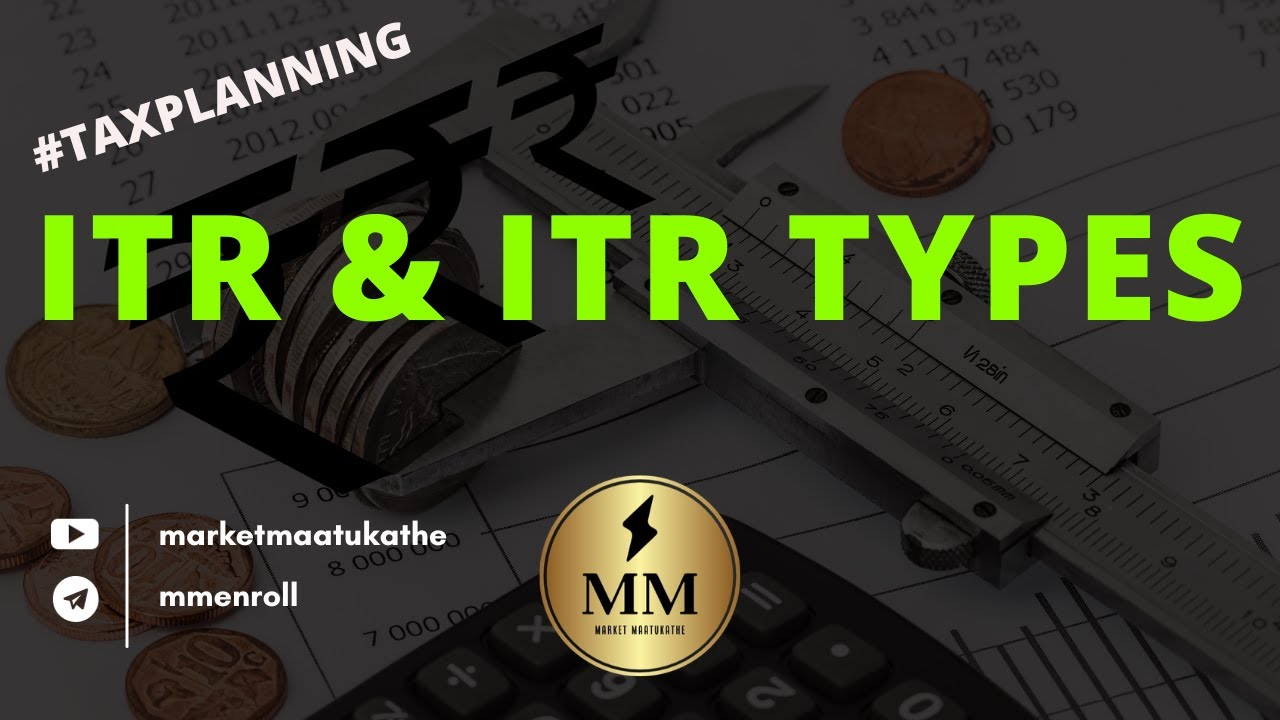Income Tax Return (ITR) & ITR Types | #TaxPlanning | Kannada