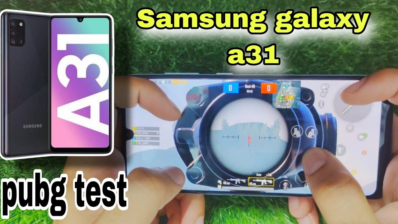 Samsung galaxy A31 pubg mobile  test  2024 with FPS Data Graphic setting heating & 5000 mah battery