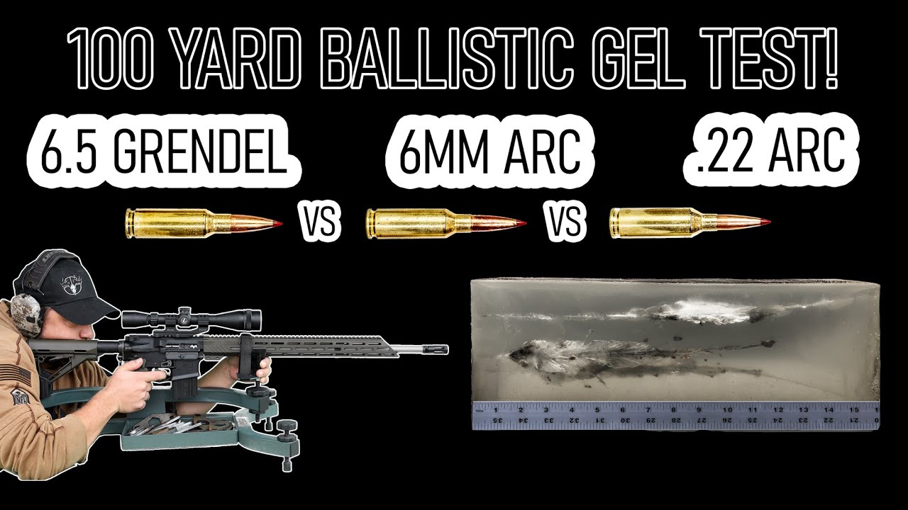 Разборки ELD-M! Тест баллистического геля 6.5 Grendel против 6 мм ARC и .22 ARC