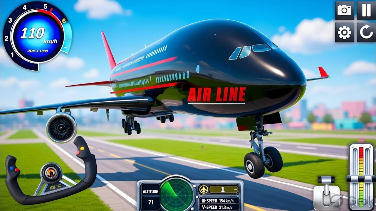 Airport Airplane✈️ Simulator 2026 | Real Flight Takeoff & Landing Gameplay | Android Airport Game
