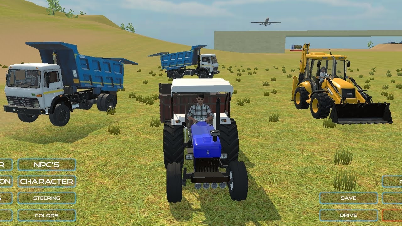 🔴Drive JCB and Uploading 🪨🏗Stone From Dumper🌋 Truck in Game #truck #jcb #tractor #dumper #games 0139