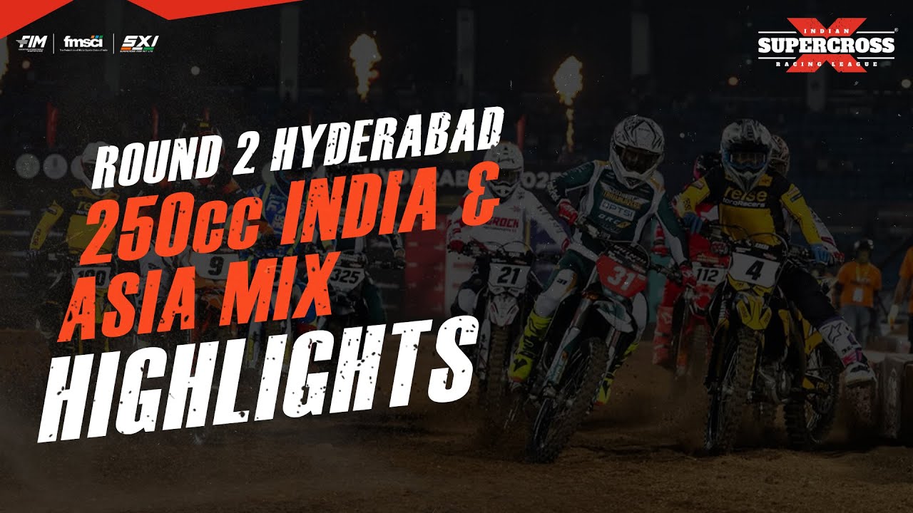 250cc: основные моменты гонок в Индии и Азии | Indian Supercross Racing League, сезон 2 | Раунд 2...