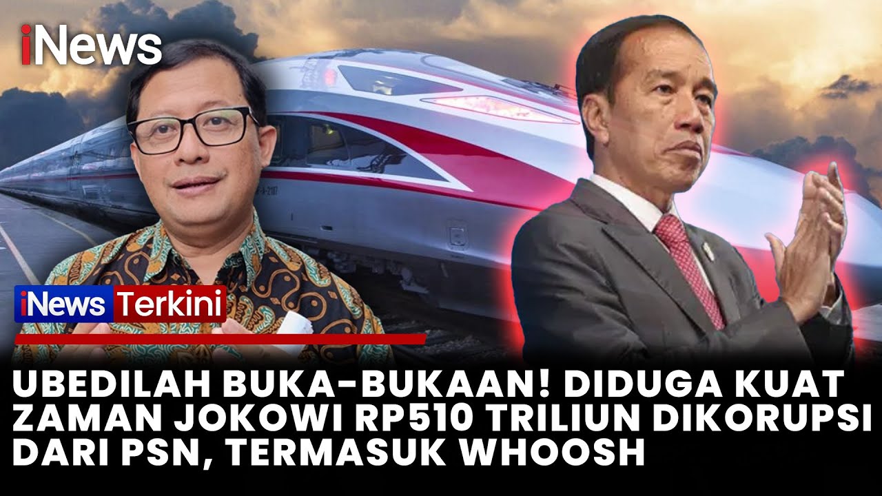 Ubedilah: Ada Dugaan Kuat Zaman Jokowi Rp510 Triliun Dikorupsi dari Proyek PSN, Termasuk Whoosh