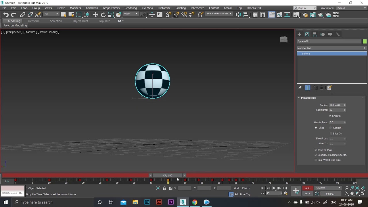 3ds Max Ball Bounce Animation