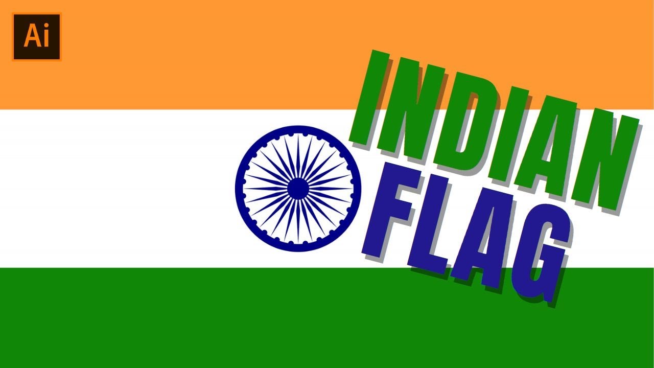 THE EASIEST WAY TO CREATE THE INDIAN FLAG IN ILLUSTRATOR
