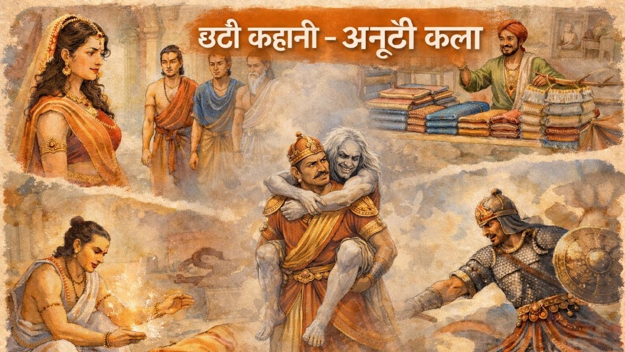 “बेताल पच्चीसी की छठी कहानी – अनूठी कला | राजा विक्रम के साहस की रोमांचक कथा” #audiobook #moralstory