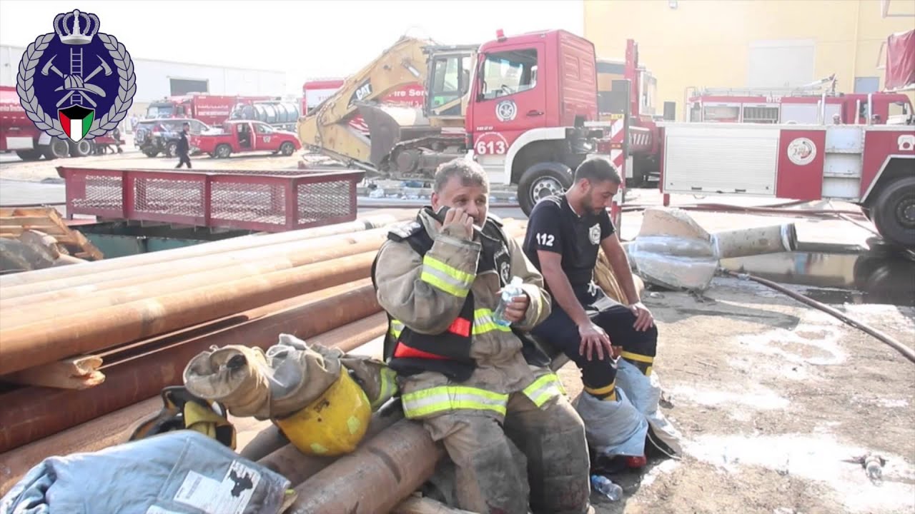 حريق مصنع زيوت في صناعية الأحمدي تغطية قناة الاطفاء