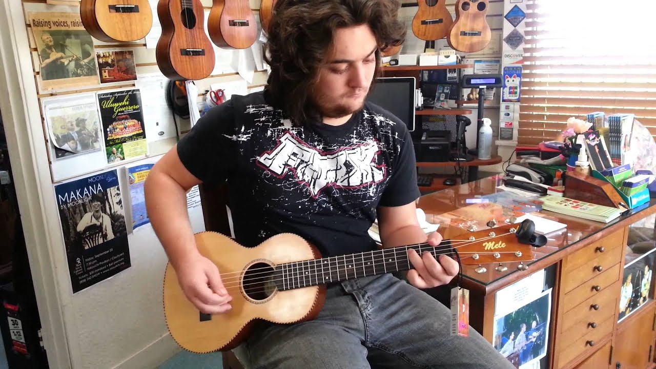 Mele Koa Guitarlele with Port Orford Cedar top