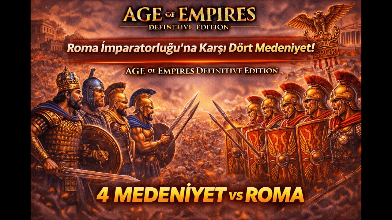 Roma İmparatorluğu’na Karşı Dört Medeniyet! | Age of Empires Definitive Edition