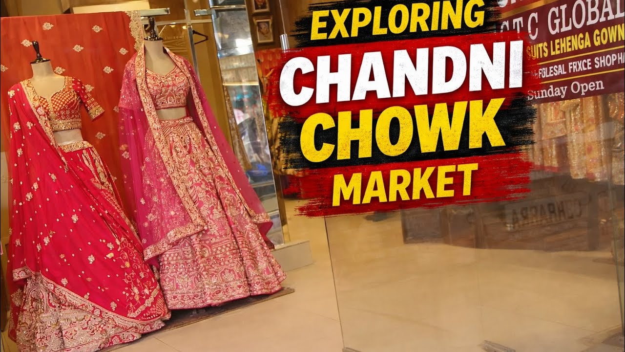 Exploring Chandani chowk market to buy the cheapest lehenga over there, #Chandanichowk #marketing 