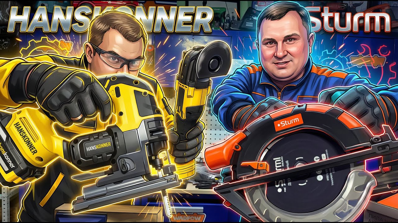 Реноватор, циркулярка и лобзик. Hanskonner & Sturm
