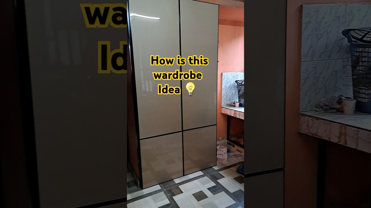 wardrobe ideas 💡 #trending #wardrop #wood #woodenalmari #carpentry #shorts #diy #aluminium #wood