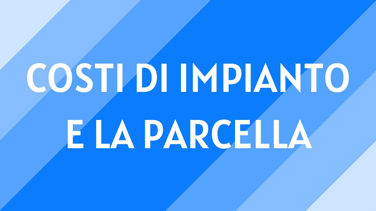 #9 I costi di impianto e la parcella del commercialista