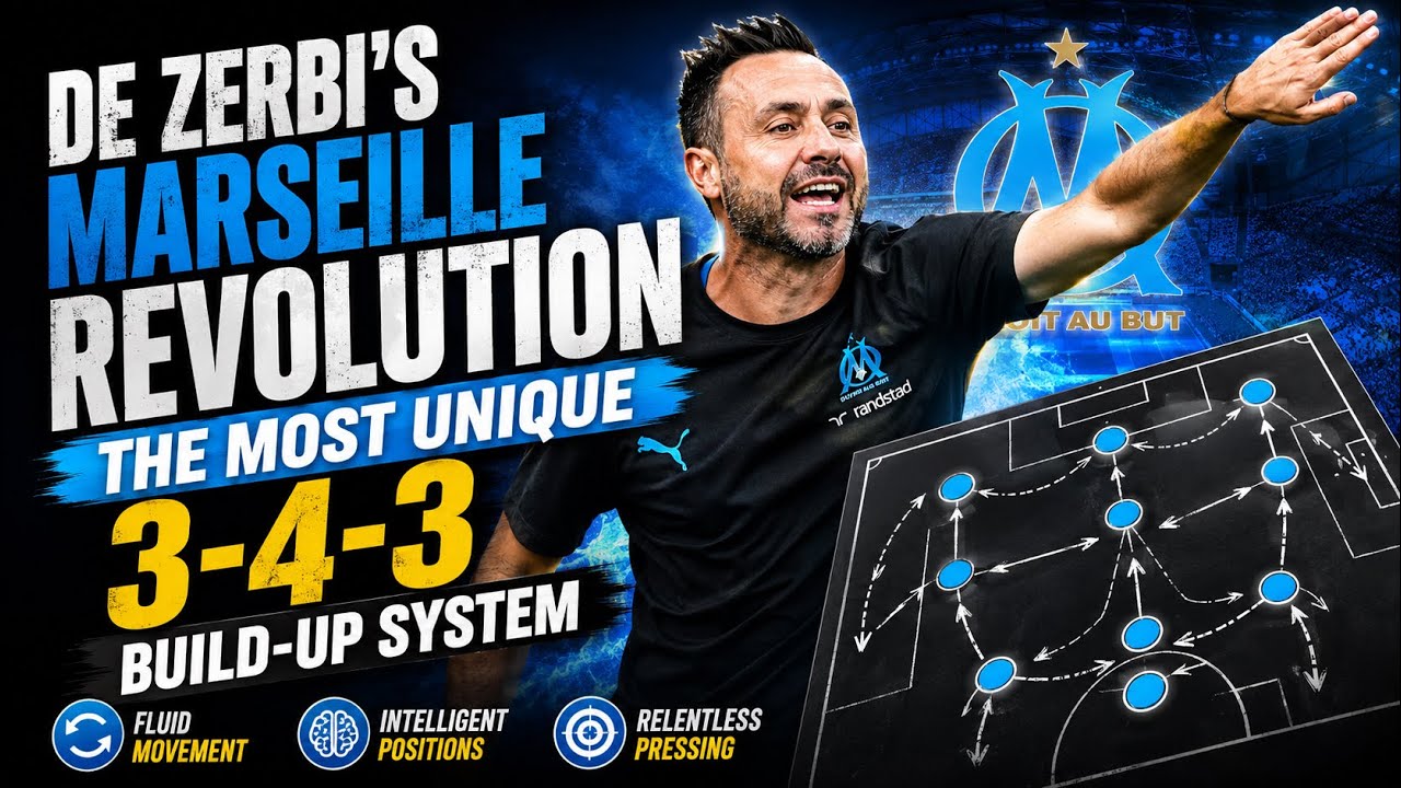 De Zerbi’s 3-4-3 at Marseille – Build-Up