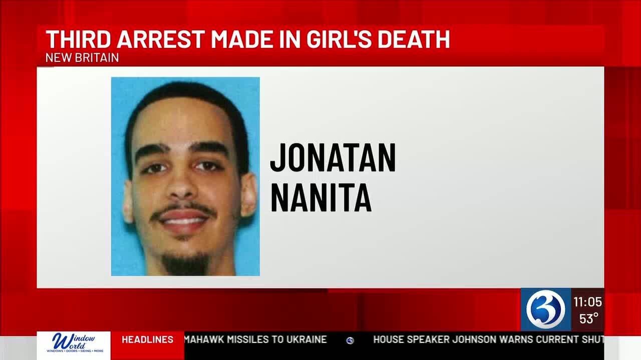 Third arrest made in 12-year-old girl's death in New Britain