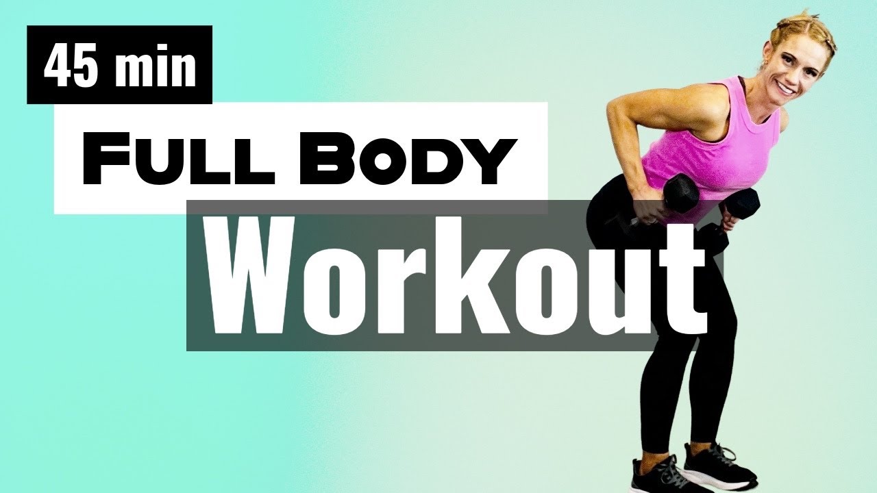 45 min Full Body Pump Workout with Weights