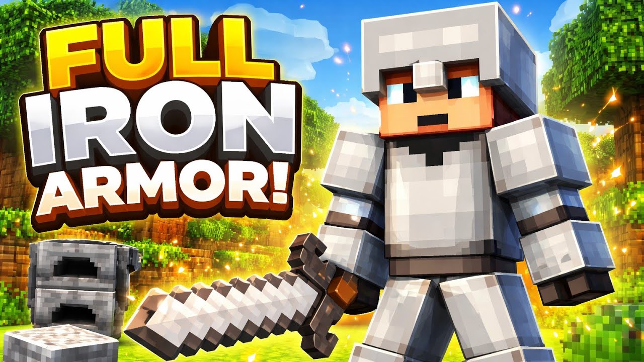 make a full iron armar in Minecraft survival