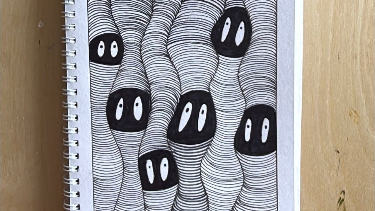 🎨 Easy Zentangle Art | Relaxing Abstract Patterns 🌀
