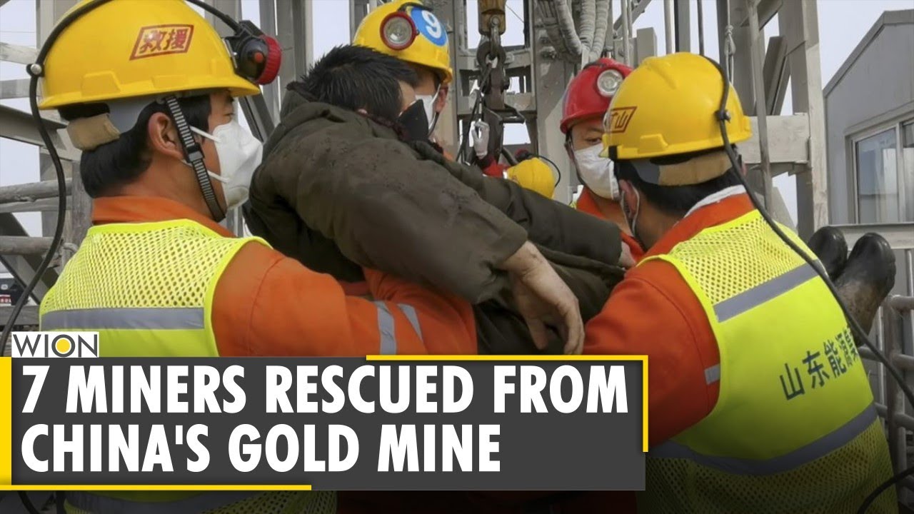 China rescues 7 miners from Shandong gold mine | One miner in 'extremely weak' condition |World News