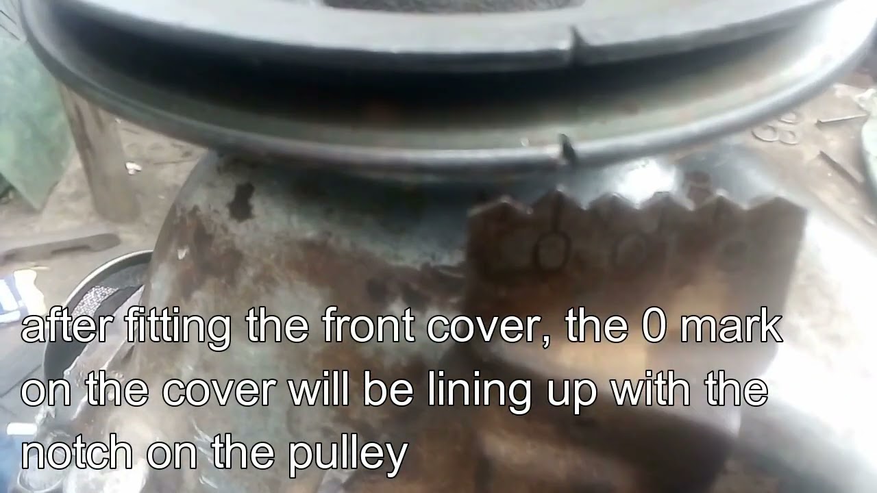 Nissan L1800 timing chain marks