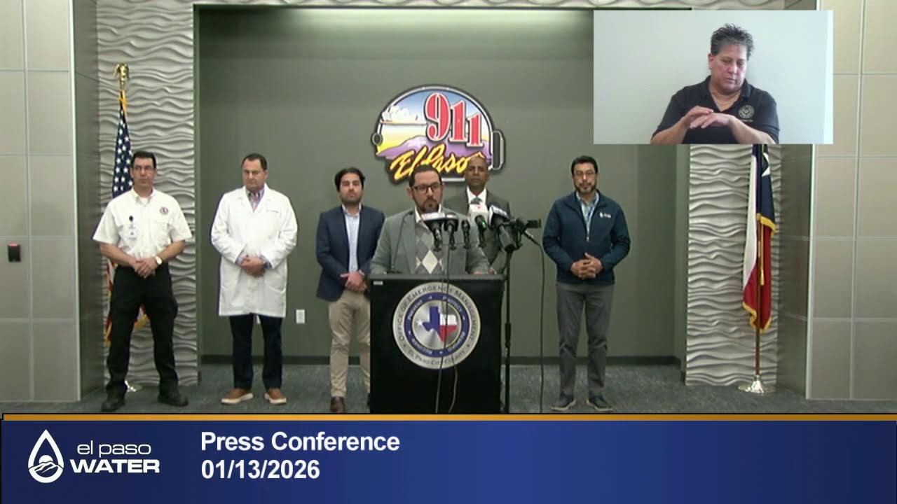 El Paso Water Press Conference 1/13/2026