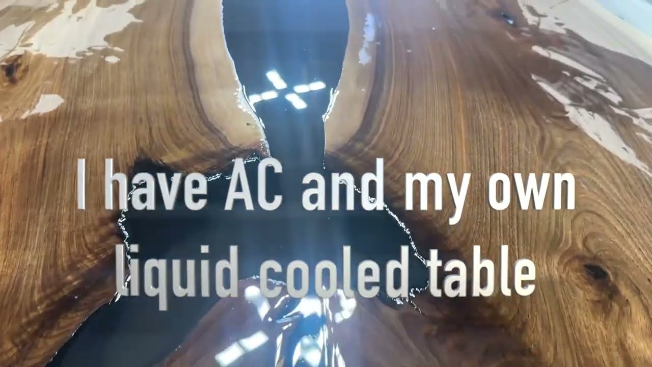 Clients own Walnut - Dinning table smoked resin