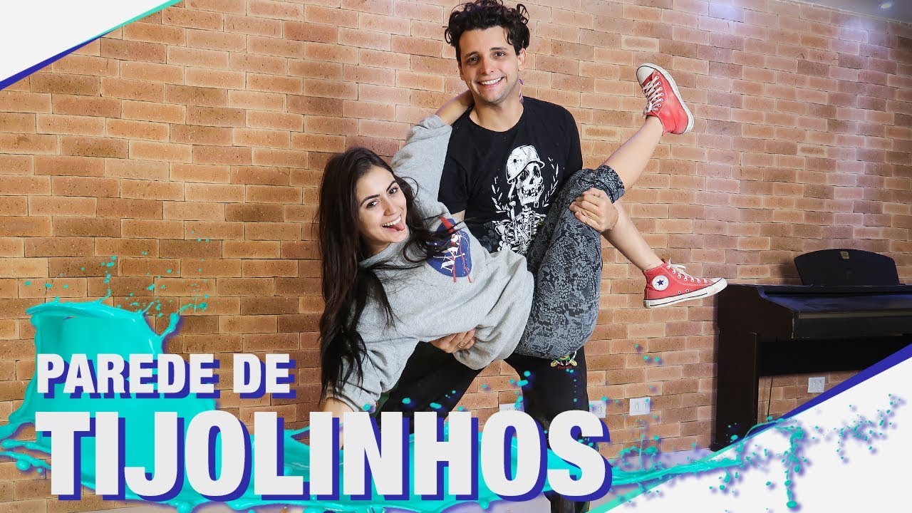 FIZEMOS SOZINHOS UMA PAREDE DE TIJOLINHOS PARA SALA -  DIY I TEMP03EP17 I