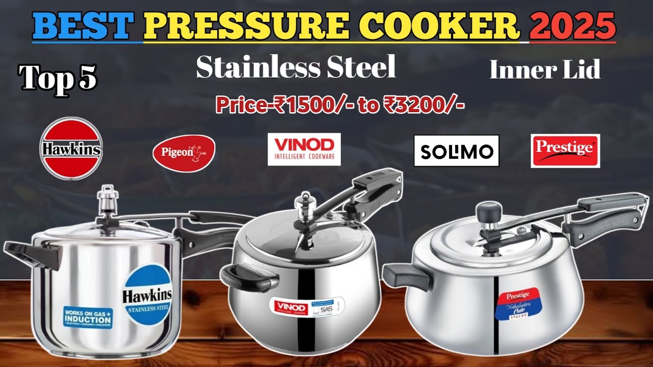 Best 5L Pressure Cooker in India 2025🔥Top 5 Best Inner Lid Pressure Cooker in India 2025
