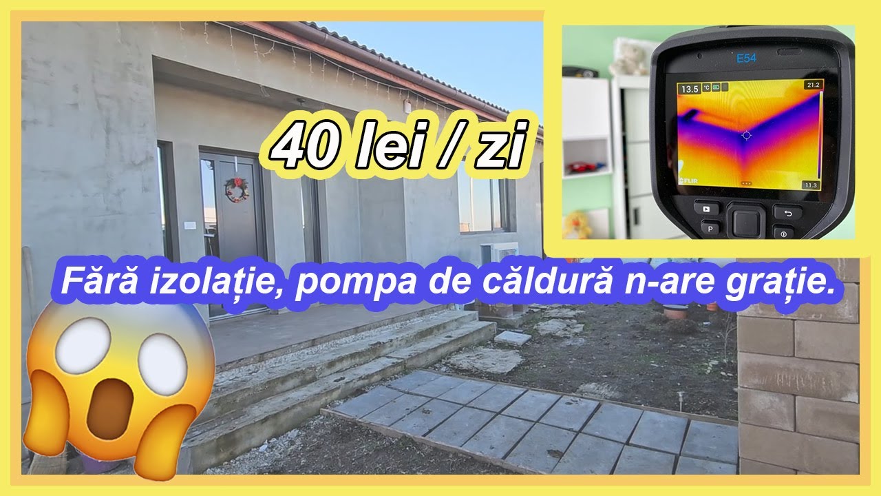 Consum pompa de caldura cu pod neizolat. Ce putem face? - Partea 1