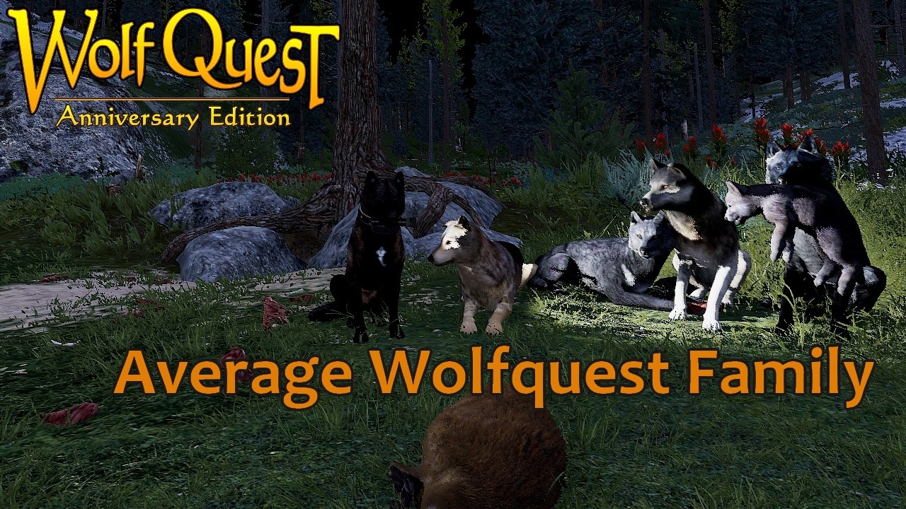 Wolfquest AE - Saga Multiplayer: Waffles and Pack fun in Slough Creek