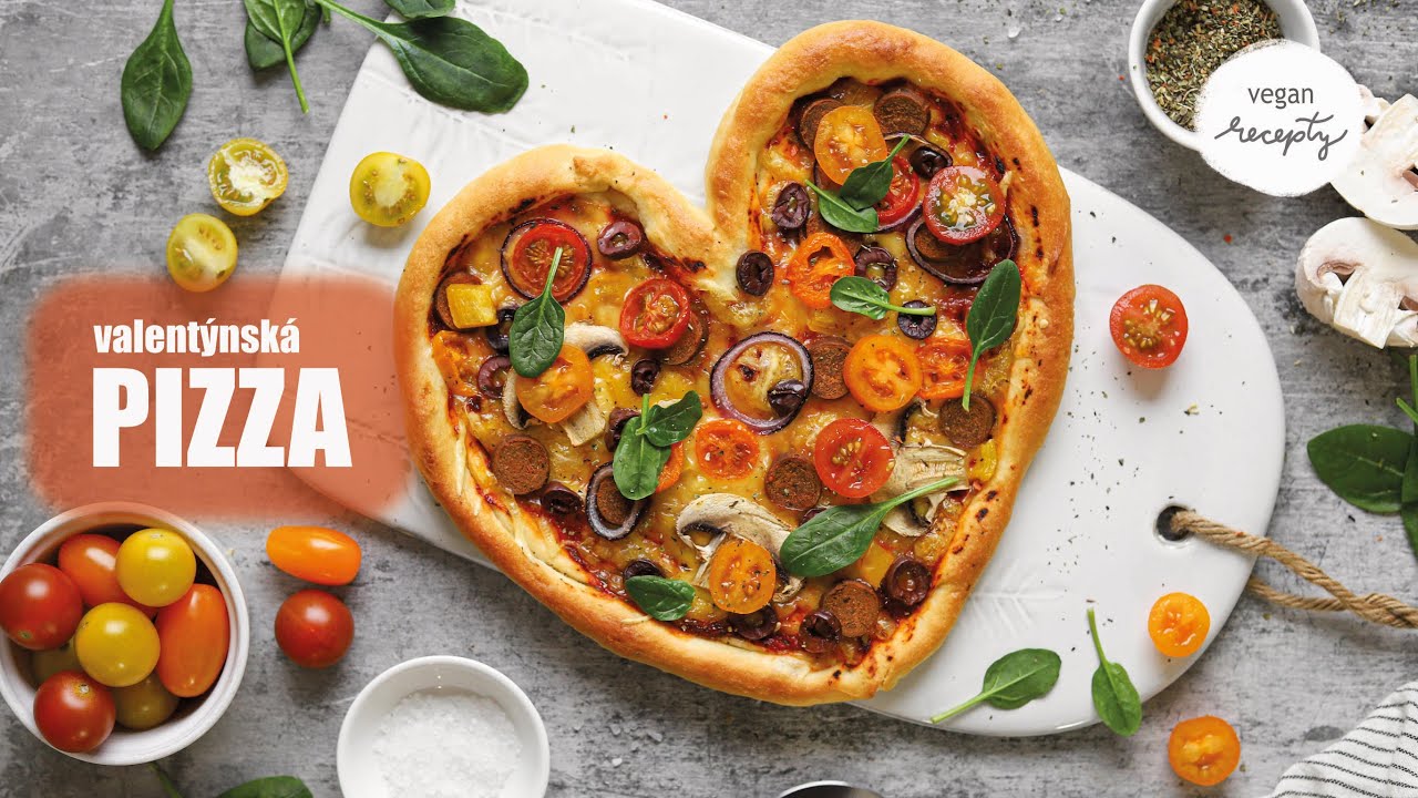VALENTÝNSKÁ PIZZA | vegan recepty | MaruškaVEG