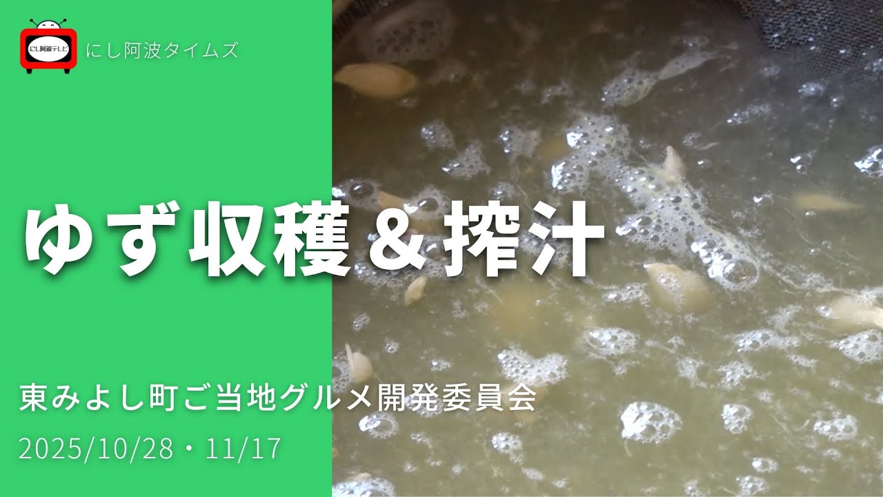 【東みよし】2025/10/28｜グルメ・お土産｜ゆず収穫＆搾汁