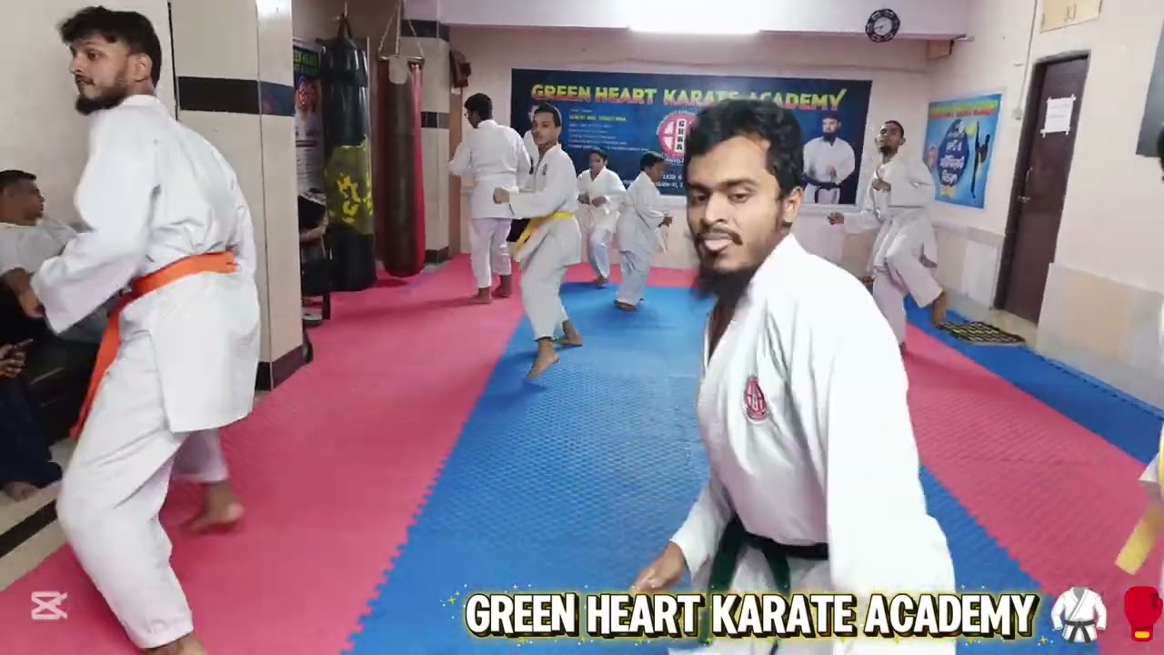 Fast Moving 🥋🥊.. Green heart karate academy 