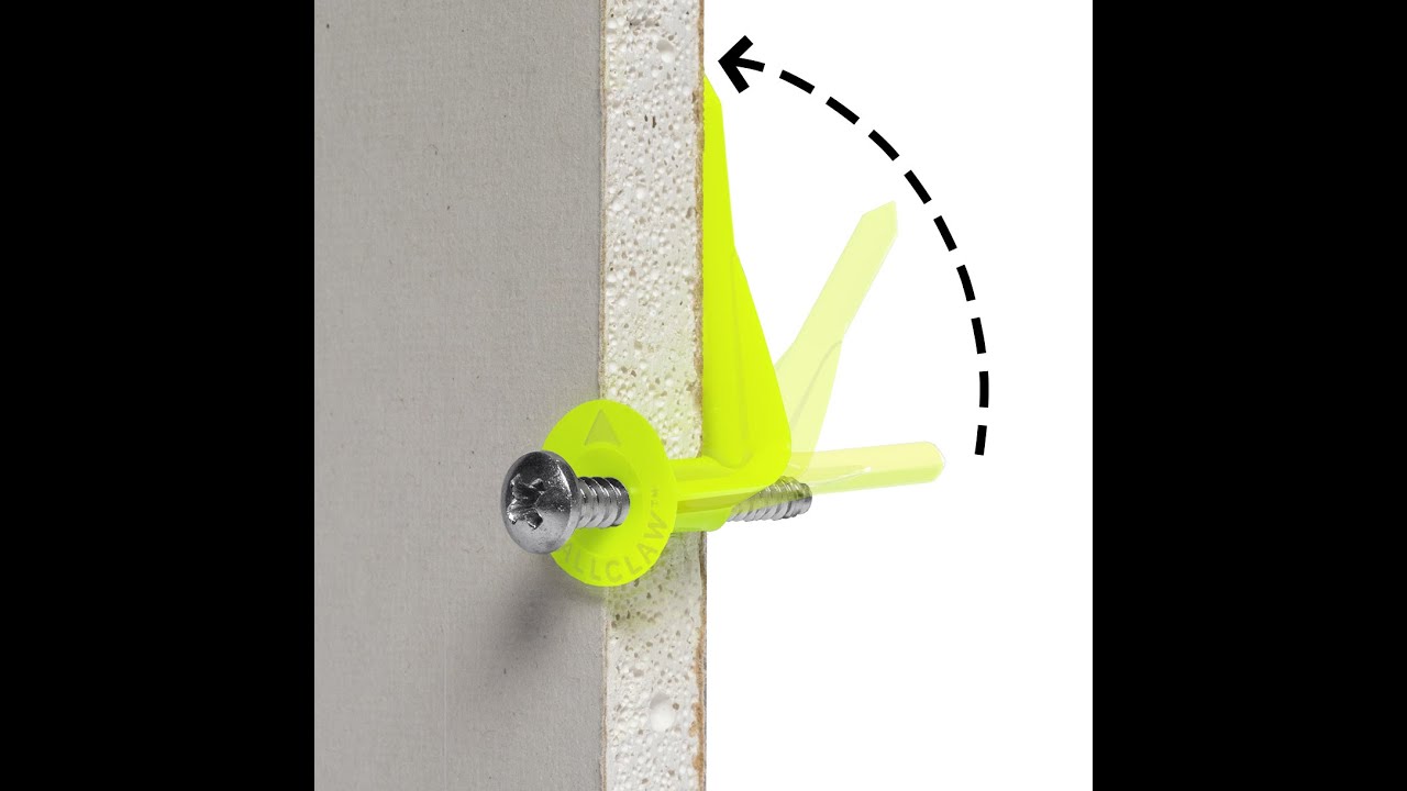 WallClaw LOC-N-LOAD Hammer-In Drywall Anchors Demo