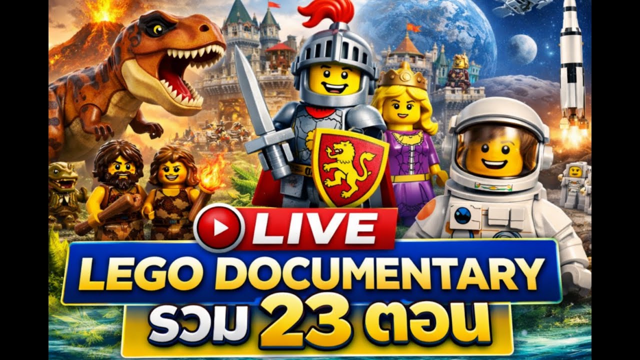 LEGO Documentary Live | รวม 23 ตอน มนุษย์ & ไดโนเสาร์ ดูยาวๆ