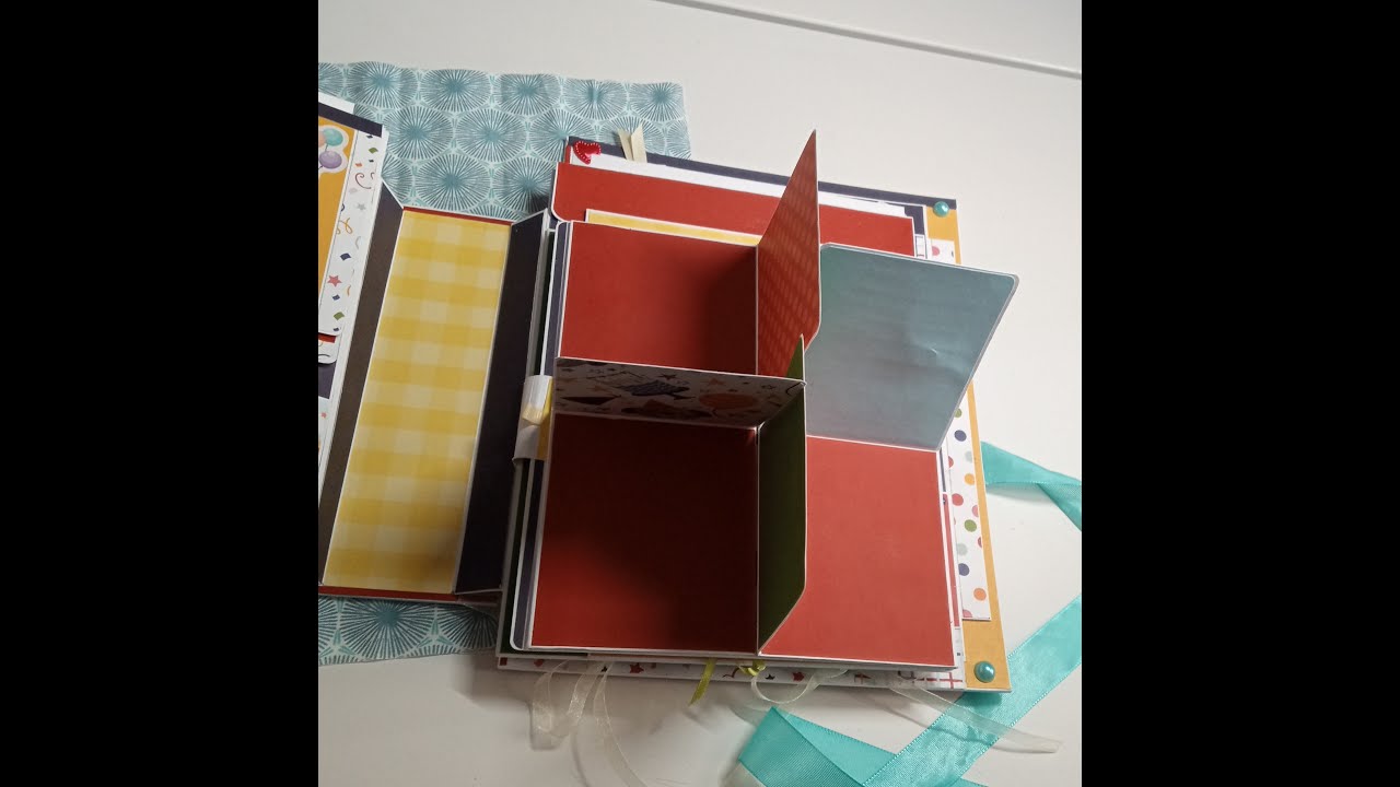 Tuto #7b de 10 | Album Anniversaire Grand Format | Dessus de la Page 5 | Scrapbooking