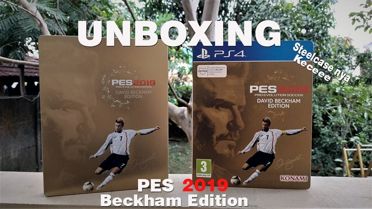 [Unboxing] PES 2019 David Beckham Edition PS4 | Steelcase Beckham nya Cakeeep