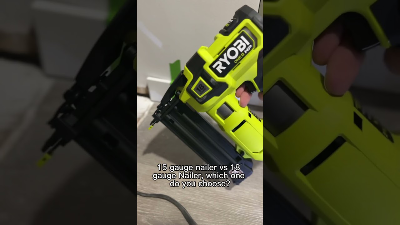 15 vs 18 Gauge Nailer: What's the REAL Difference?