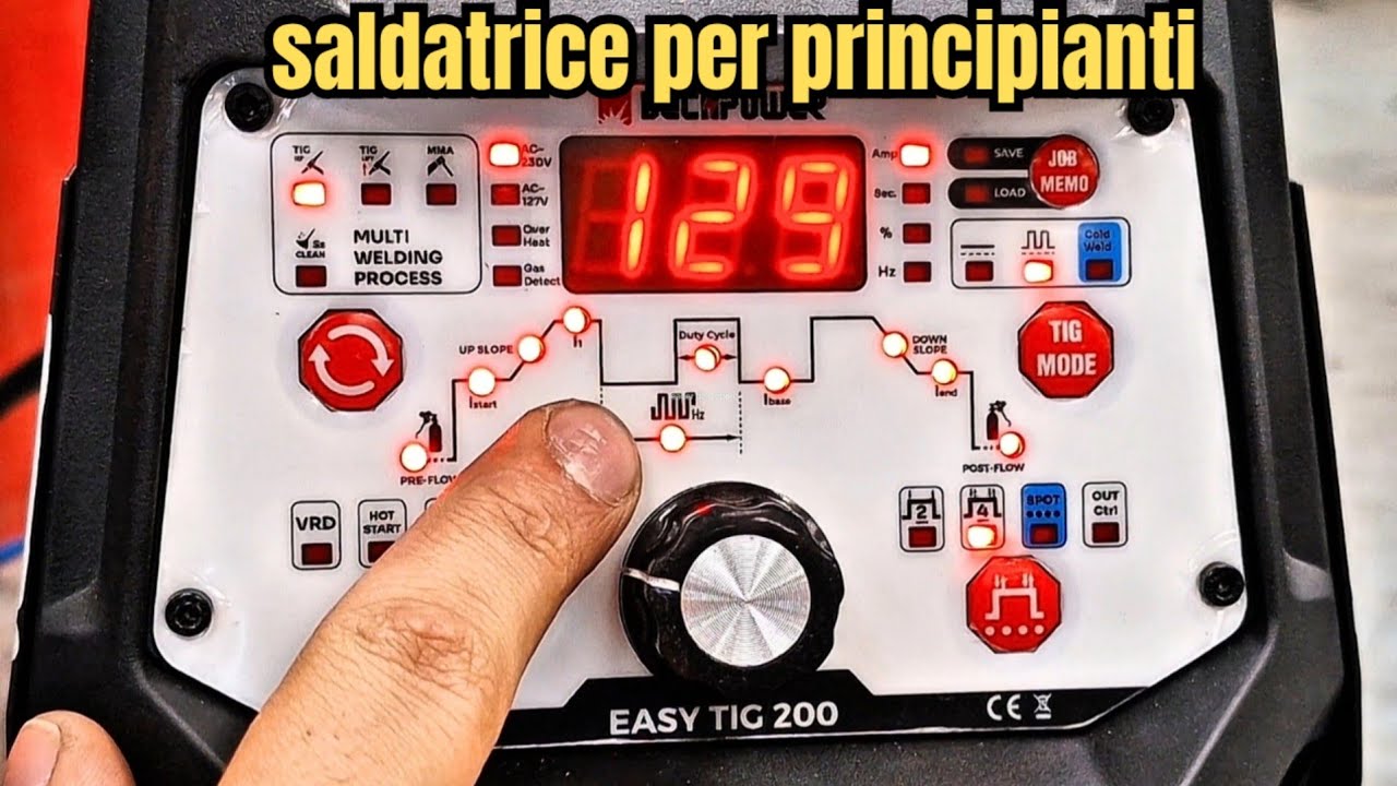 Saldatrice per principianti semplice per iniziare a saldare tig decapower easytig 200pulse