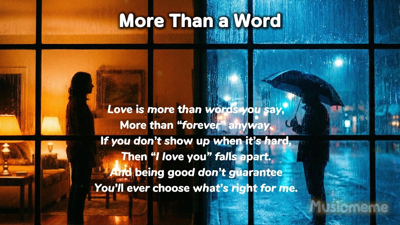 More Than a Word - Musicmeme (Ballad Rock | Emotional Breakup Song)